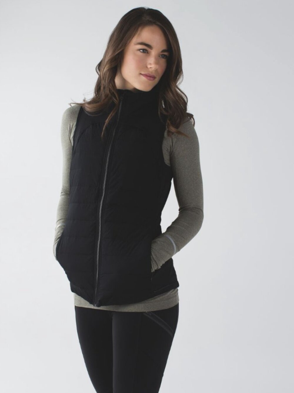 Lululemon Fluffed Up Vest Black Size 8